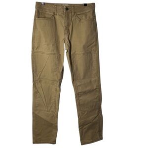 REI Co op Trailsmith Pants Mens 30 x 32 Brown Double Knee Canvas Workwear Hiking